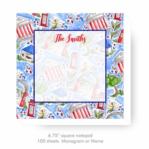 Ole Miss Notepad, Personalized Stationery, Monogrammed Notepad, Custom Stationery
