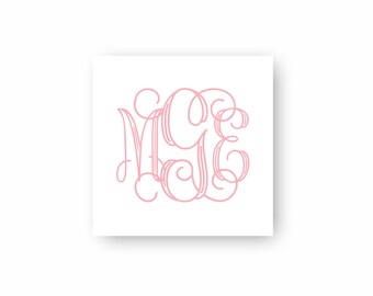 Personalized Monogram Gift Tags: Custom Party Favors