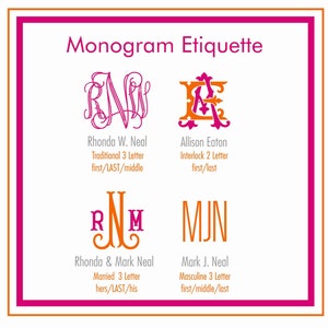 Personalized Monogrammed Notecards, Interlocking Monogram, Personalized Stationery Set, Set of 24 with envelopes image 6