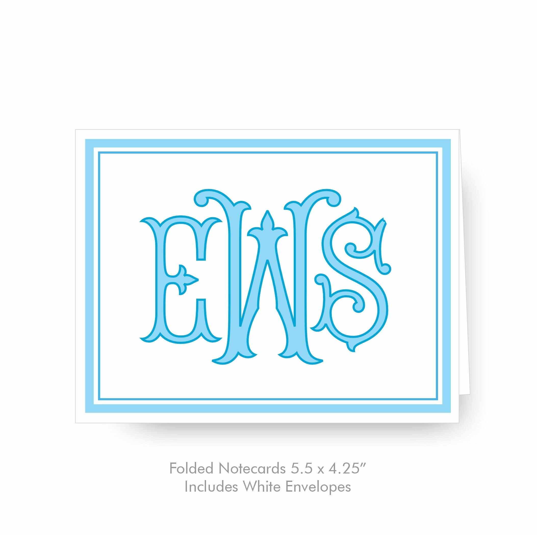 Cheerful Personalized Fold Notes - Raised Ink Stationery, EG7067