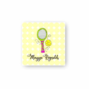 Tennis Gift Tags | Fun Gift Tags | Tennis Favor Tags | Personalized Calling Cards | Personalized Gift Tags | Gift Enclosure Cards | Tennis