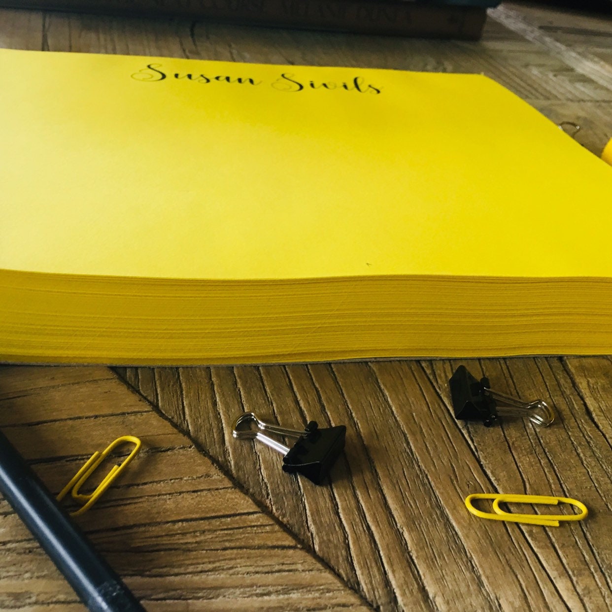 Personalized Monogram Notepad Personalized Note Pad Large Etsy