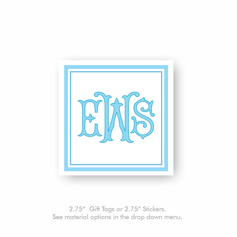 Personalized Monogrammed Notecards, Interlocking Monogram, Personalized Stationery Set, Set of 24 with envelopes image 3