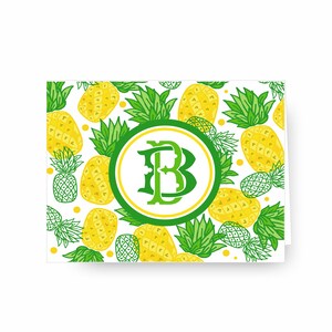 Personalized Notecards, Pineapple Stationery, Gift Tags, Birthday Gift Tags, Monogrammed Cards, Pineapple