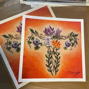 Floral Female Anatomy Art Print: ObGyn Midwife Doula Gift