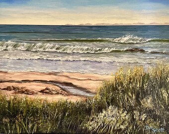 Carpinteria California Ocean Giclee Paper Art Print: Coastal Fine Art (14x11)