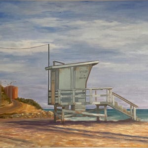 Malibu Lifeguard Print PCH Giclee paper print Malibu’s Zuma Beach Lifeguard Tower 5