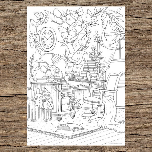 100 PAGES Adult Coloring Pages - Etsy Canada