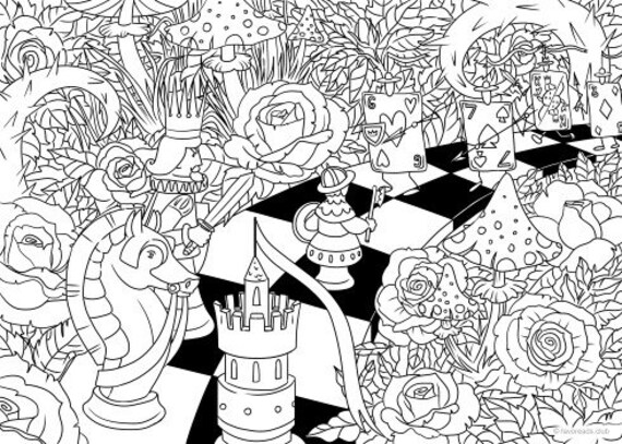Checkmate - Printable Adult Coloring Page from Favoreads (Coloring book pages for adults and kids, Coloring sheet, Coloring design)