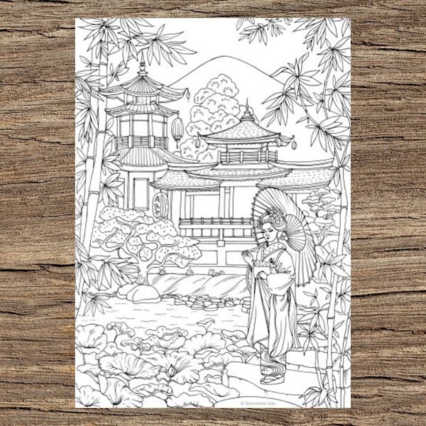 Orient - Printable Adult Coloring Page from Favoreads (Coloring book pages for adults and kids, Coloring sheets, Colouring designs)