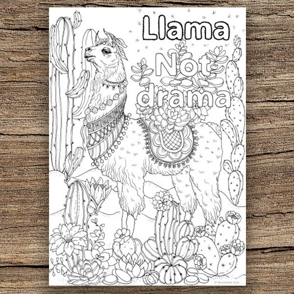 Llama Llama Holiday Drama Coloring Pages