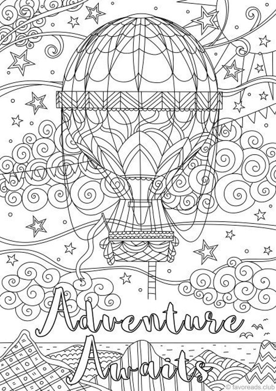 Fun Adult Coloring Pages: The Ultimate Free Printable Adult Coloring Book  to Chill Out & Relax, Printables