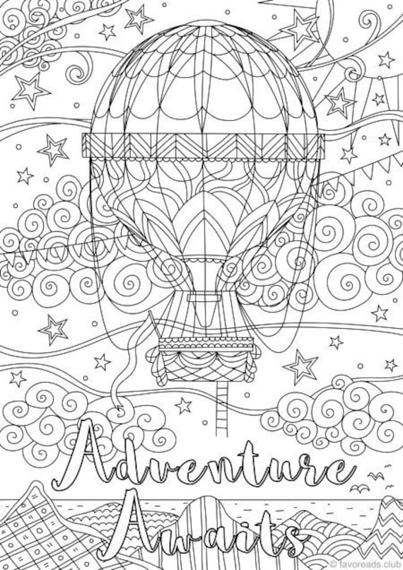 Fun Adult Coloring Pages: The Ultimate Free Printable Adult Coloring Book  to Chill Out & Relax, Printables