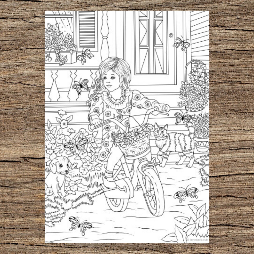 Country Girl Coloring Pages