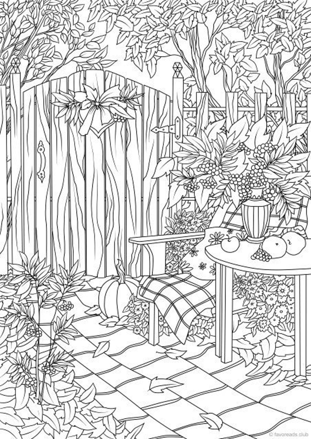 Country Market - Printable Adult Coloring Page from Favoreads (Coloring  book pages for adults and kids, Coloring sheets, Coloring Designs)