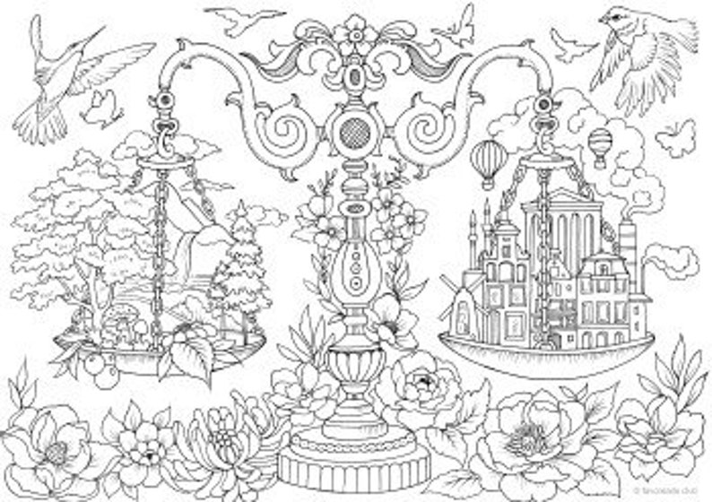 Balancer Colouring Balance - Printable Adult Coloring Page From Favoreads (coloring Book ...