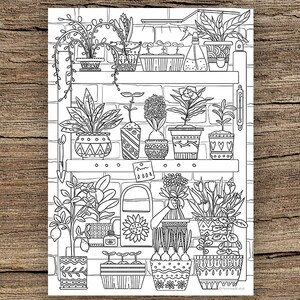 Plants - Printable Adult Coloring Page from Favoreads Coloring book pages for adults and kids Coloring sheets Coloring designs