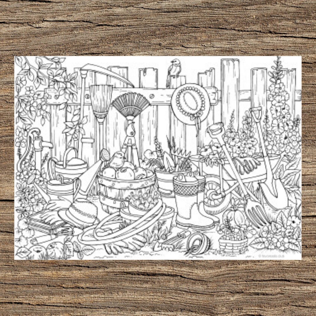 Farmer’s Market - Printable Adult Coloring Page from Favoreads (Coloring  book pages for adults and kids, Coloring sheets, Colouring designs)