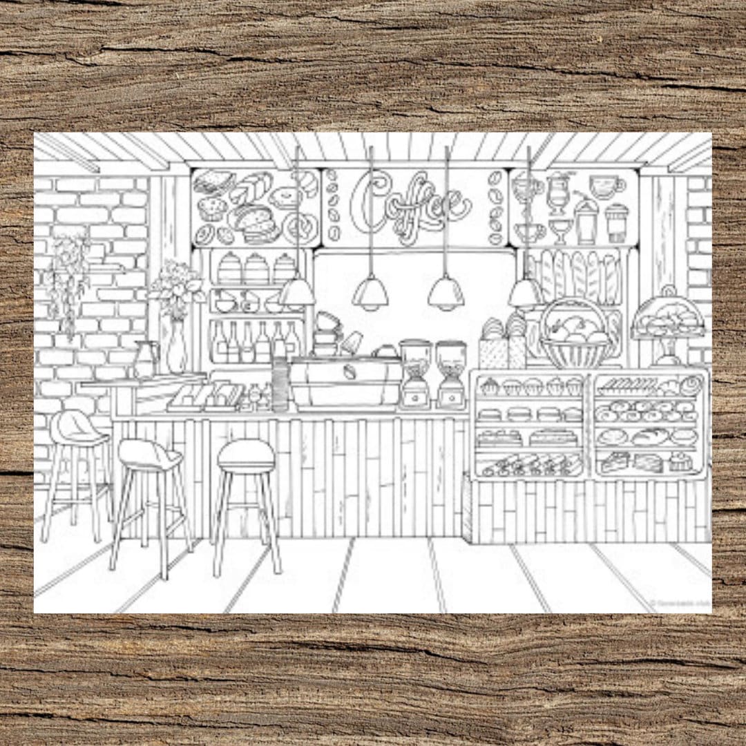 Coffee Coloring Pages - Free & Printable!
