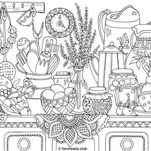 Farm Treats - Printable Adult Coloring Page from Favoreads (Coloring book pages for adults and kids, Coloring sheet, Coloring design)