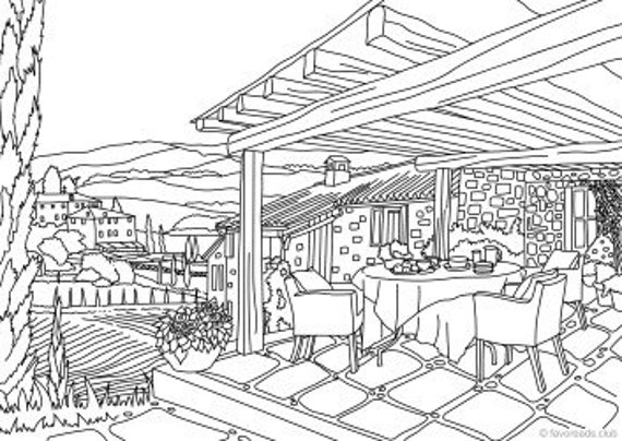 Italy Coloring Page