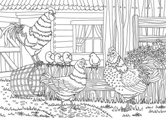 Farm Treats Printable Adult Coloring Page From Favoreads coloring Book Pages  for Adults and Kids, Coloring Sheet, Coloring Design (Instant Download) 