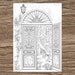 Door Printable Adult Coloring Page From Favoreads Coloring Book Pages ...