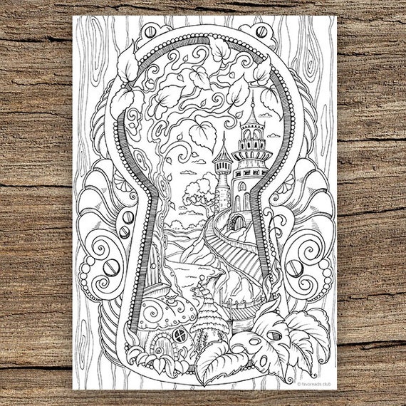 some things are best kept secret. Adult Coloring page design