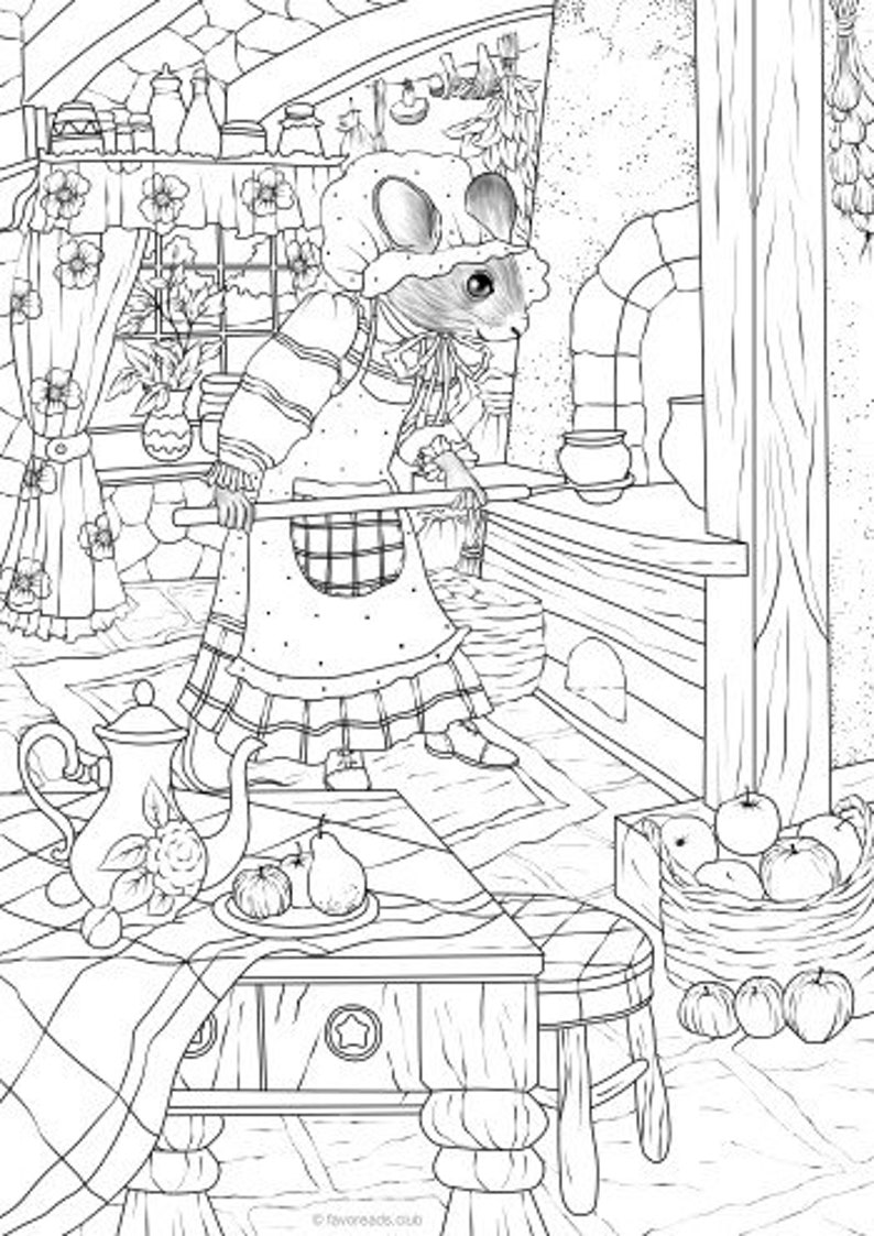 Download Mouse Printable Adult Coloring Page from Favoreads ...