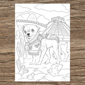 Mr Mexico - Printable Adult Coloring Page from Favoreads (Coloring book pages for adults and kids, Coloring sheets, Colouring designs)