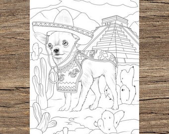 Mr Mexico - Printable Adult Coloring Page from Favoreads (Coloring book pages for adults and kids, Coloring sheets, Colouring designs)