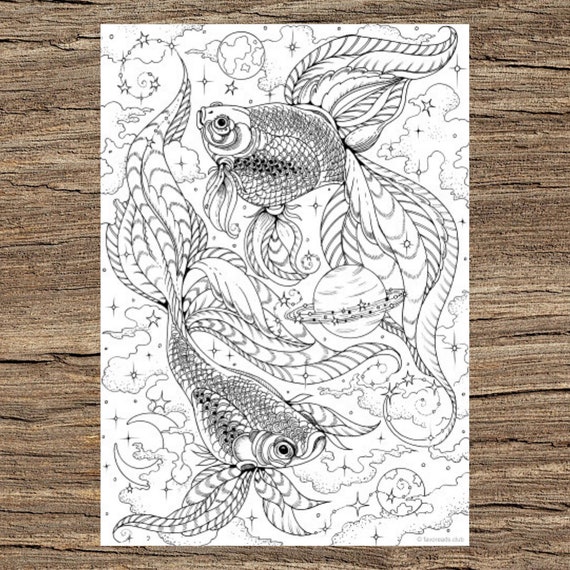 Click SHARE THIS STORY ON FACEBOOK  Coloring pages, Fish drawing for kids,  Fairy coloring