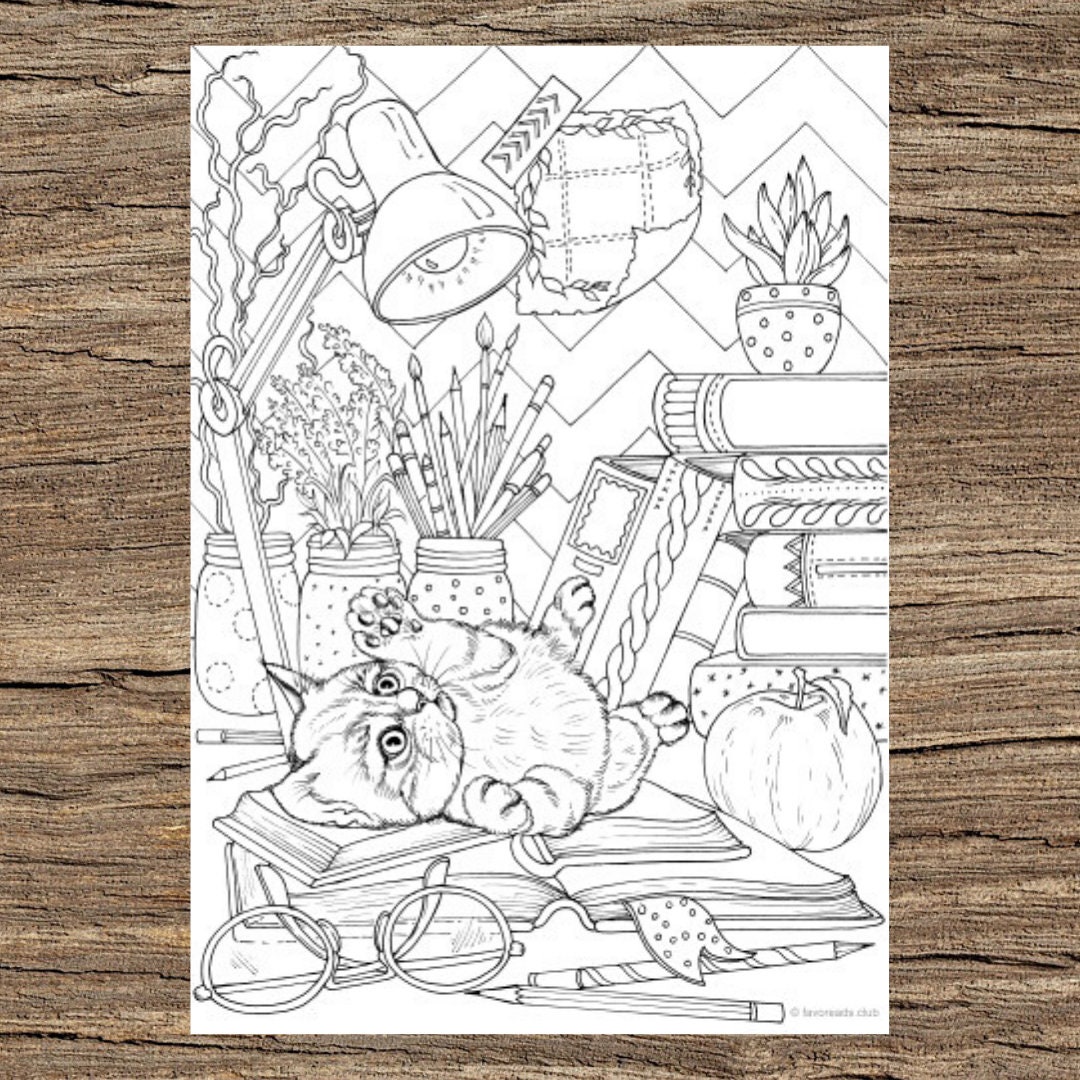 Workspace - Printable Adult Coloring Page From Favoreads (coloring Book ...