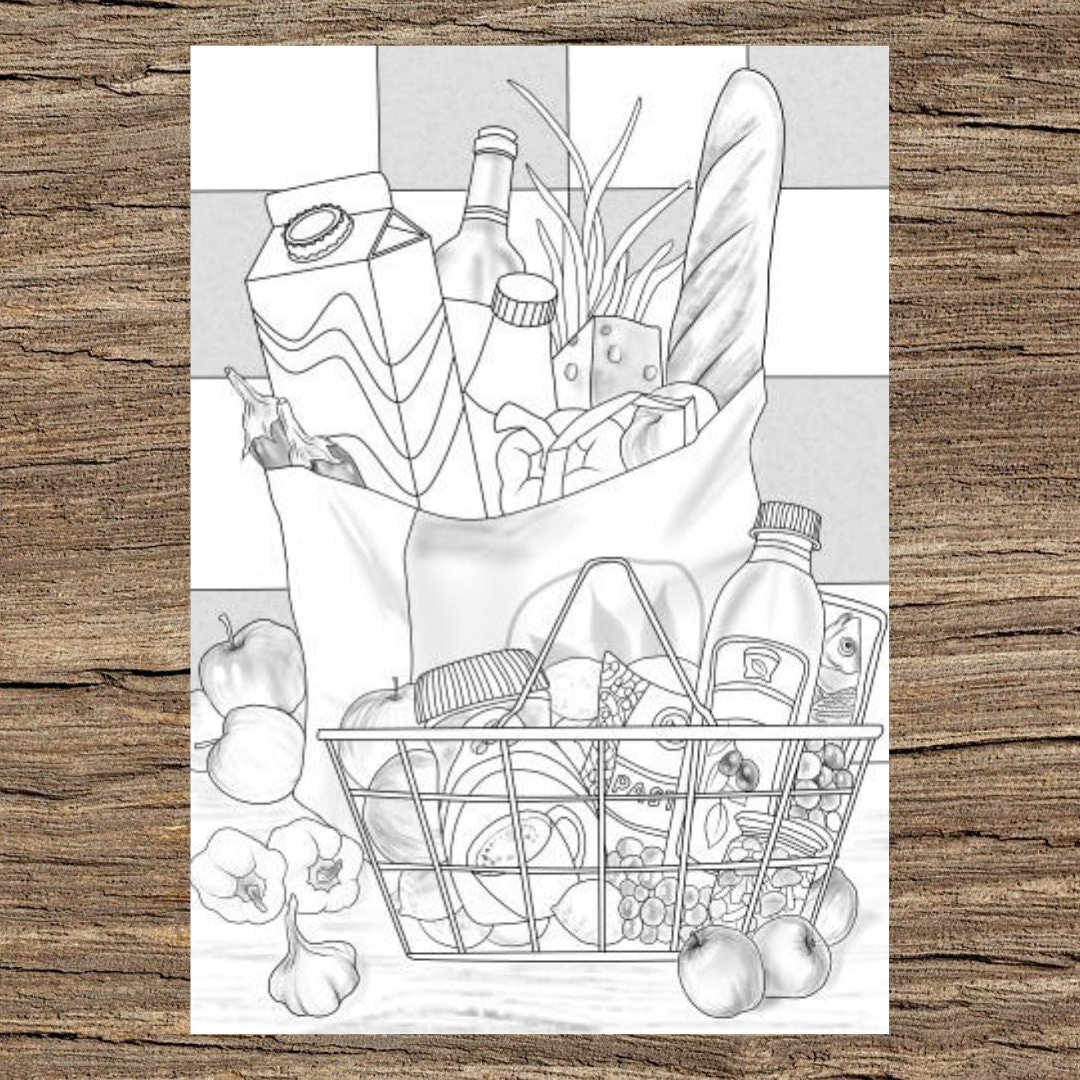 Food Printable Adult Coloring Page From Favoreads coloring Book Pages