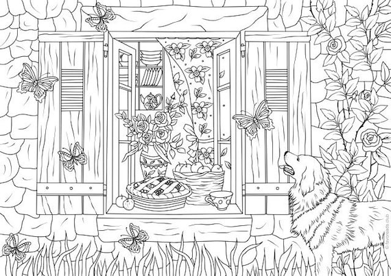 comfort food printable adult coloring page from favoreads etsy