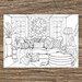 Sofa - Printable Adult Coloring Page from Favoreads (Coloring book pages for adults and kids, Coloring sheets, Colouring designs) 