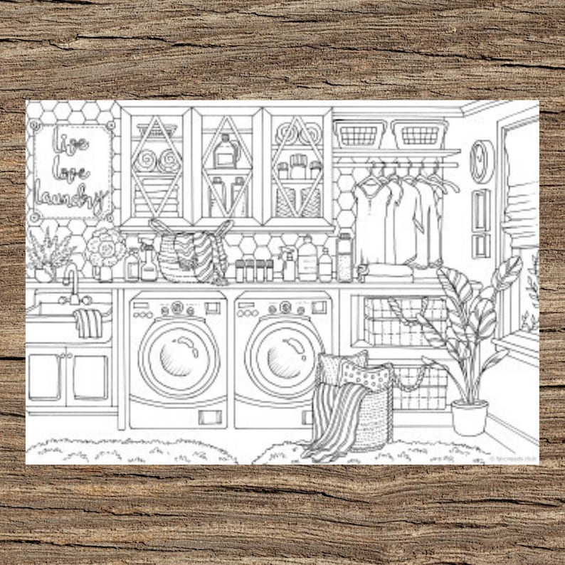 10 Printable Laundry Room Coloring Pages to Spruce Up Your Laundry Chores