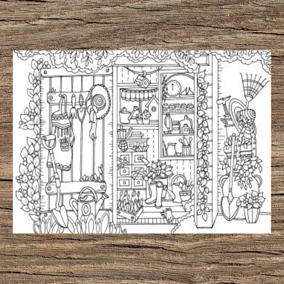 Nature Gifts - Printable Adult Coloring Page from Favoreads (Coloring book  pages for adults and kids, Coloring sheets, Coloring designs)