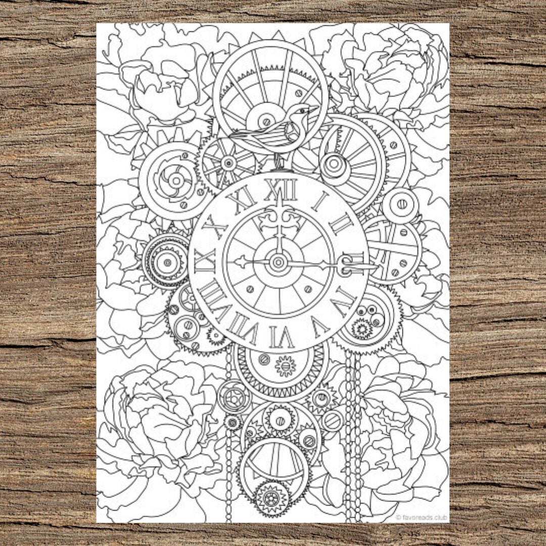 Jumbo Coloring Book for kids Ages 6-12 - Steampunk City - Many colouring  pages (Paperback)