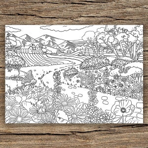 Farmers Market Printable Adult Coloring Page From Favoreads coloring Book  Pages for Adults and Kids, Coloring Sheets, Colouring Designs (Download  Now) 