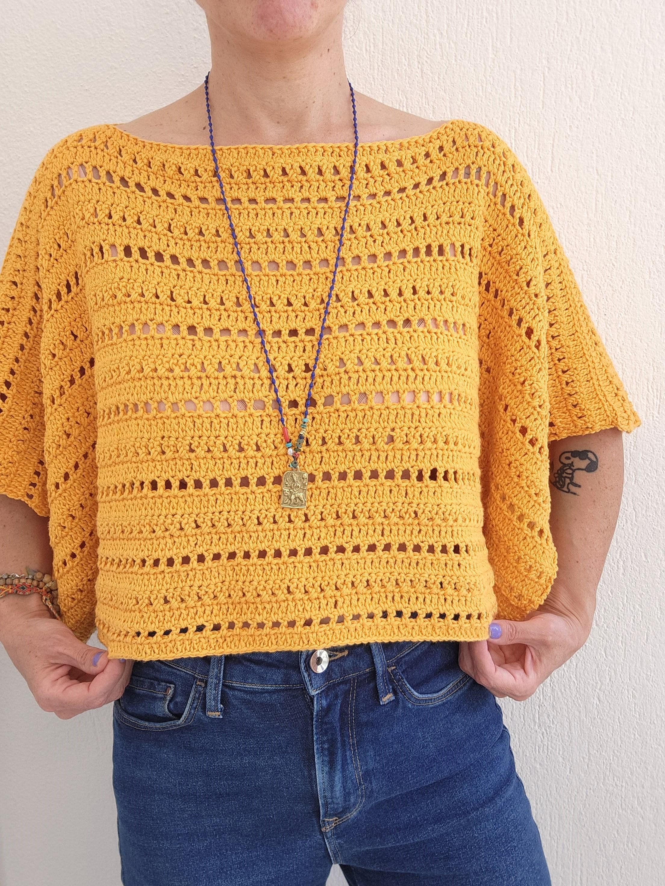 16+ Boho Crochet Top Boho Crochet Top Pattern, Summer Mesh Sweater, Oversized Festival