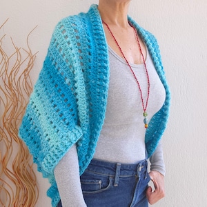 PADRÃO DE CROCHÊ / Bolero para Festival / Padrão Fácil de Cardigã Casulo, Bolero de Crochê, PDF para Sobreposição Boho