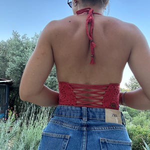Customizable Size with Lace-Up Back Design