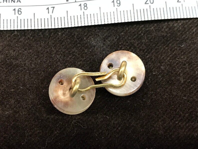 RL Genuine Lt Horn Cuff Link Button 12 2 sets 13mm Fox and Horn- 1 pair