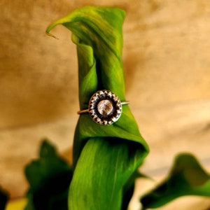 Sterling Silver Sunflower Ring Size 9.5