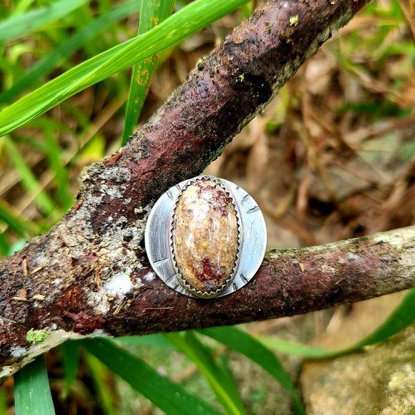 Puddingstone Ring Size 8 Michigan Puddingstone Jewelry