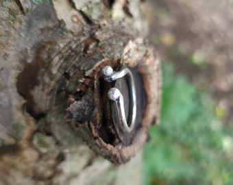 Open Ring Stackable Silver Ring Size 6.5