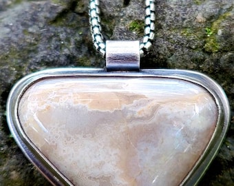 Agate Pendant Necklace Michigan Agate