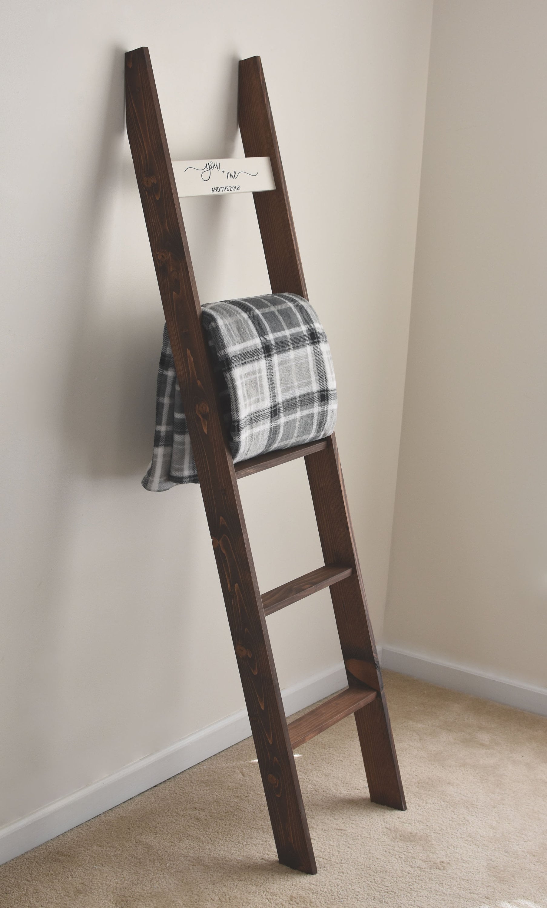 Farmhouse Blanket Ladder 6ft Ladder Quilt Ladder Wood Etsy