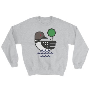 Minnesota Loon Sweatshirt | Minnesota Midwest Minneapolis Nordic | Retro Vintage Hipster Travel Mens Womens Hoodie